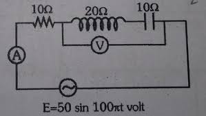 Voltmeter a voltmeter is a device (instrument). Q 1 In Given Circuit Find The Reading Of Ammeter And Voltmeter Physics Alternating Current 12362705 Meritnation Com