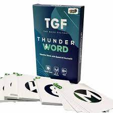 cards card game thunder word word