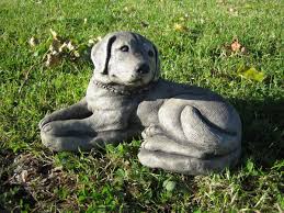 labrador dog stone garden ornament ebay