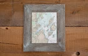 Framed Nautical Chart Casco Bay