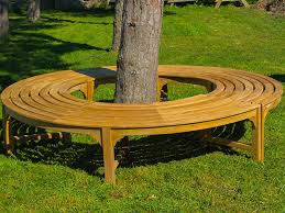 Backless Tree Benches Outdoor Garden