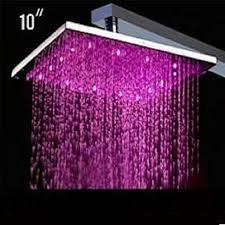 You may want to install an led recessed shower light fixture now that they are on the market. 10 Rgb Color Brass Rainfall Led Light Shower Head Water Saving Buy Led Light Shower Led Shower Led Light Shower Head Product On Alibaba Com