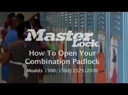 Model No 1525 Master Lock