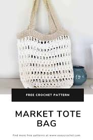 free crochet tote bag pattern for