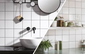 white square tile ideas small or