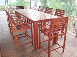 6 And 8 Seater Outdoor Jarrah Settings