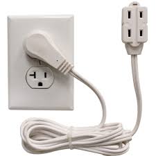 Extension cord) flexible cords and cables shall not be used for the following: Amazon Com 12 Ft Extension Cord Power Strip Thin Flat Head Wall Hugger Outlet Plug 3 Polarized Outlets With Safety Cover Home Kitchen