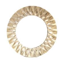 geometric gold circle mirror gold