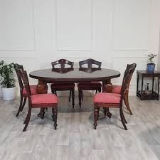 gany oval dining table with