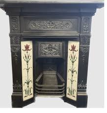 Original Antique Cast Iron Fireplaces