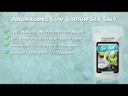 aromasong low sodium sea salt 100