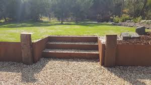 Steel And Stone Retaining Walls
