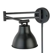 dark bronze swing arm wall lamp