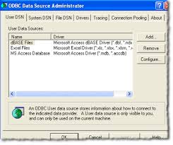 connecting excel to mysql