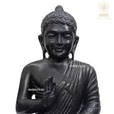 Buddha Statue Made In Black Stone For