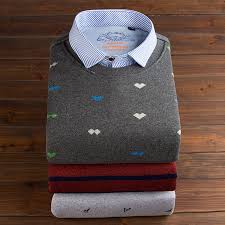 Pauljones 2018 Winter Fashion Long Sleeve Velvet Shirt Collar Men Printed Shirts High Quality Casual