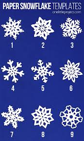 Four easy snowflake crafts for kids using our free snowflake template. How To Make Paper Snowflakes One Little Project