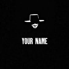 write your name on anonymous wallpaper