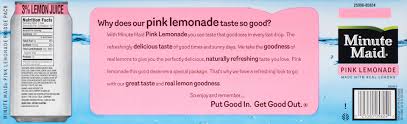 minute maid pink lemonade 12 ea 12 ct