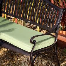 green metal garden bench cushion lazy