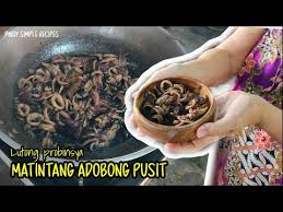 how to cook adobong pusit with black