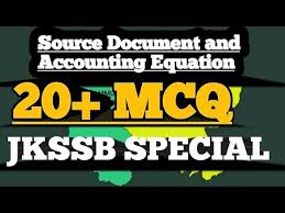 Source Documents Accounting Equation