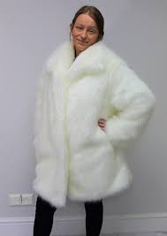 Polar Bear Faux Fur Coat Faux Fur