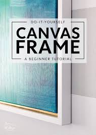 easy diy canvas art frame the homes i