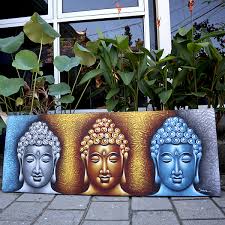 Buddha Wall Painting Hand Painted