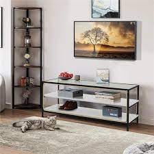 Costway 47 In 3 Tier White Tv Stand