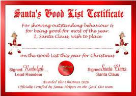 Naughty & nice list certificates. Good List Santa Letter Template Nice List Certificate Free Christmas Tags Printable