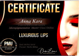 certificates pmu anna kara studio