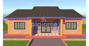 3 Bedroom House Plan With Flat Roof In