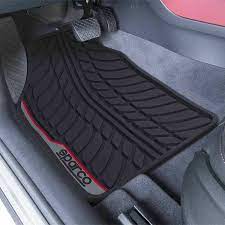 sparco car mats black red woolf id