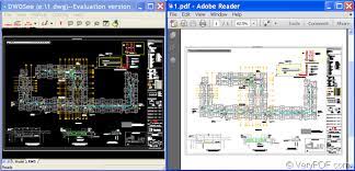 technical autocad dwg to pdf in a3