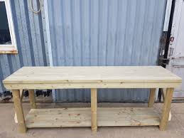 treated outdoor workbenches