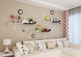 Modern Wave Curved Shelf Floating Wall