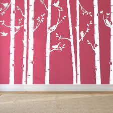 White Tree Wall Stickers For Nursery