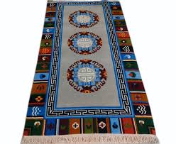 indo tibetan chenille handmade rug