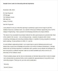 Cover Letters For Internship 7 Free Word Pdf Documents