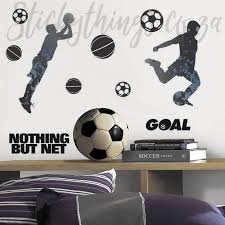 Soccer And Basketball Wall Stickers