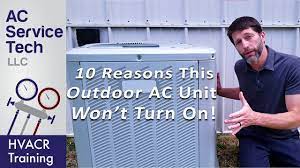 outdoor ac unit not running not