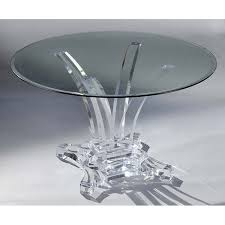 Denver Thick Acrylic Dining Table With