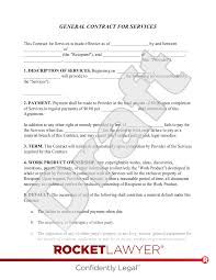 free contract for services template
