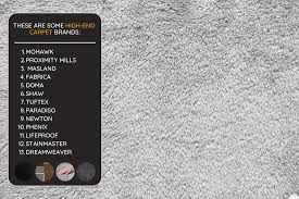 what are the high end carpet brands