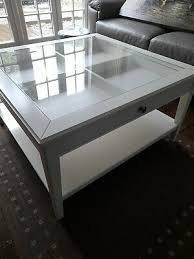 Ikea Liatorp White Glass Coffee Table