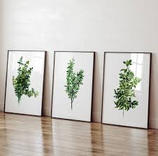 Wall Art Green Kitchen Decor Thyme