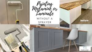 painting melamine or laminate cabinets