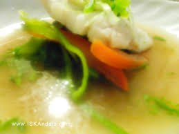 wild cod fillet in sour broth sinigang