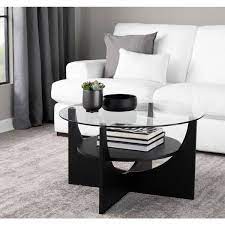 Clear Glass Round Coffee Table